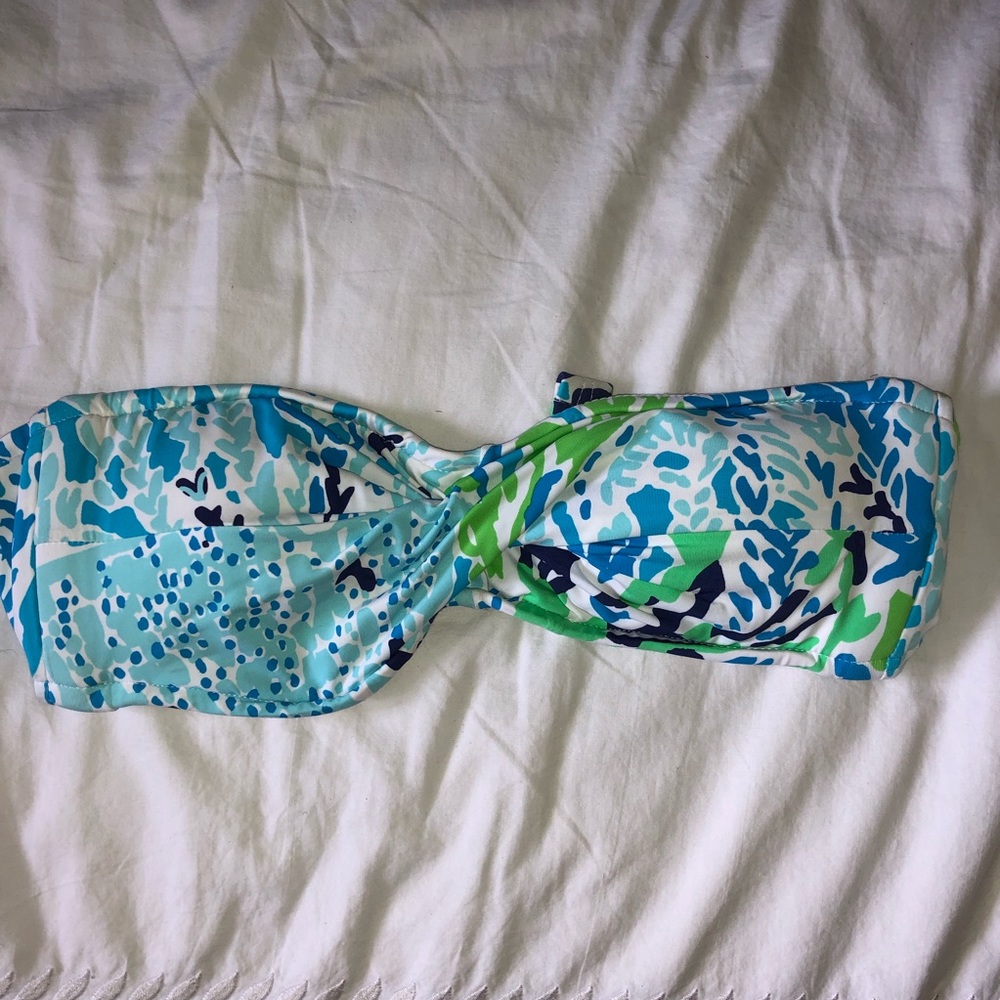 Lily Pulitzer strapless bikini top